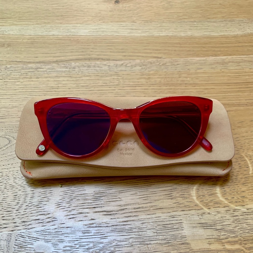 Garrett Leight x Clare V sunglasses